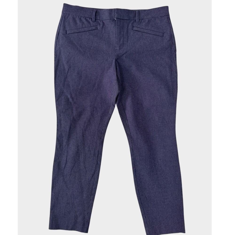 Gap Size 12 Skinny Ankle Blue Striped Pants